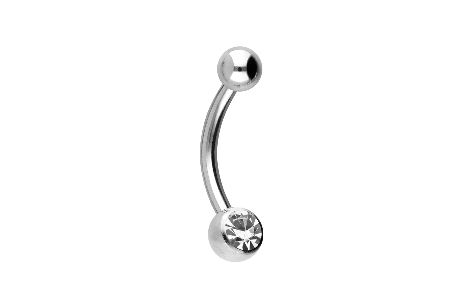 Titan Mini Bananabell Piercing KRISTALL